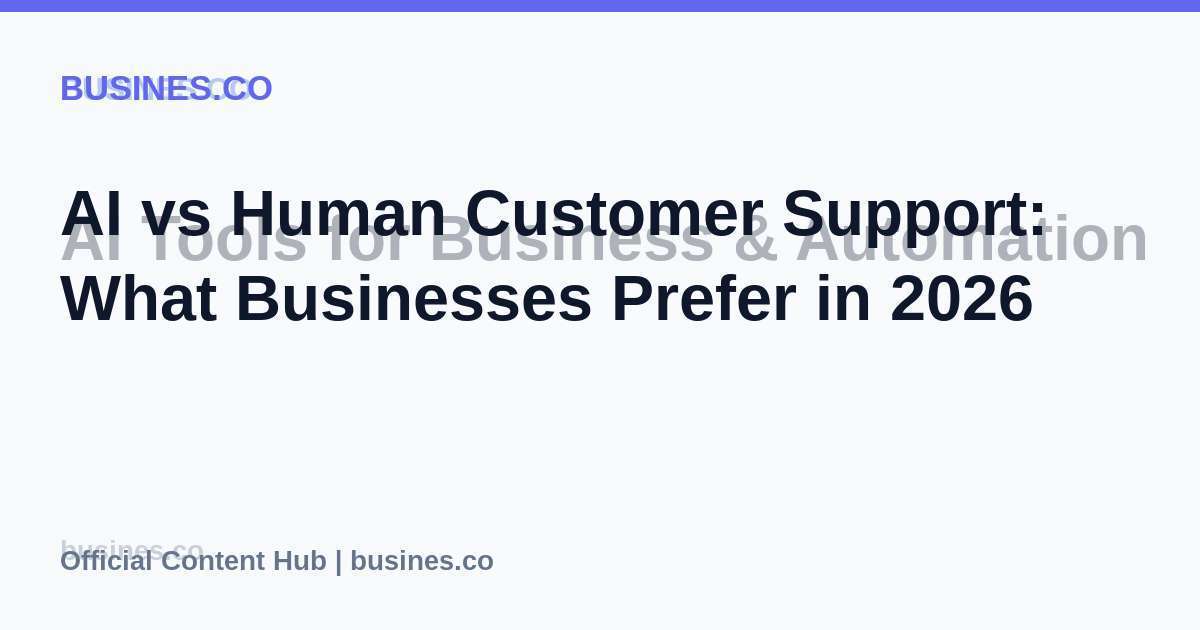 AI vs Human Customer Support: What Businesses Prefer in 2026