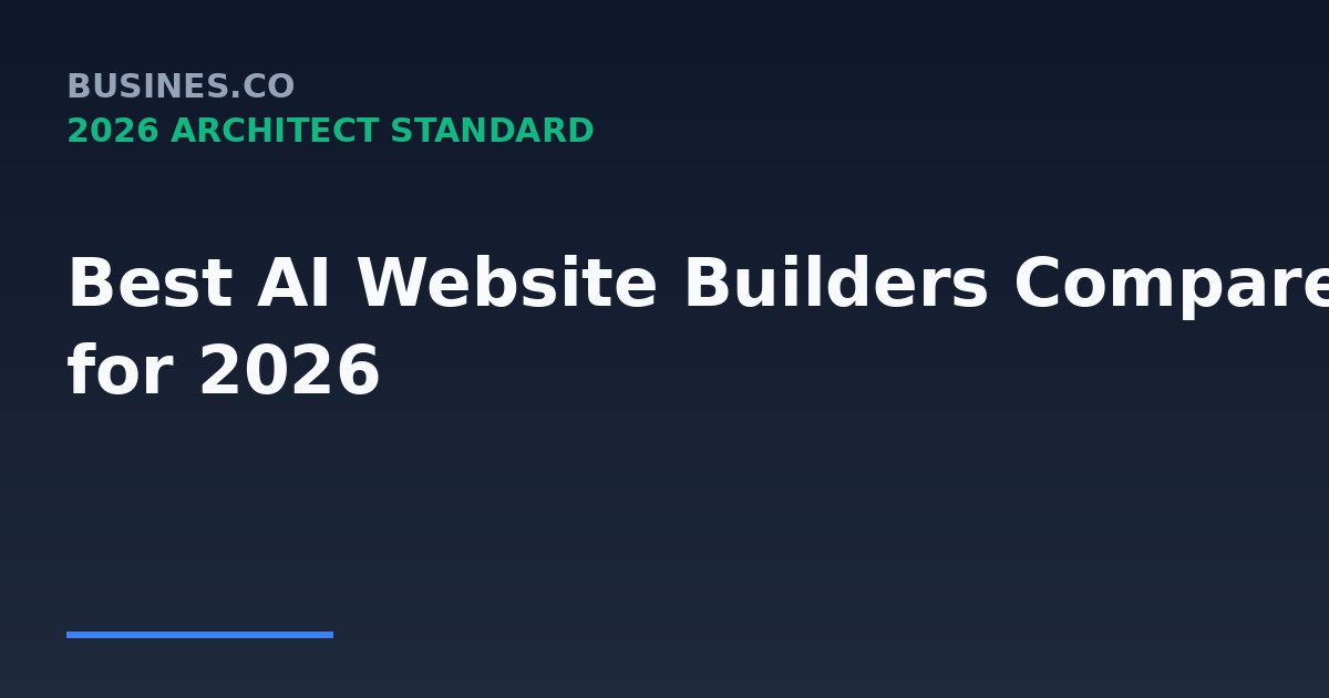 Best AI Website Builders Compared for 2026